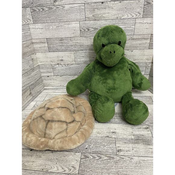 Build-a-Bear 17" TURTLE w/ Shell Backpack Plush Hidden Zipper Pouch Tortoise BAB - Picture 6 of 10